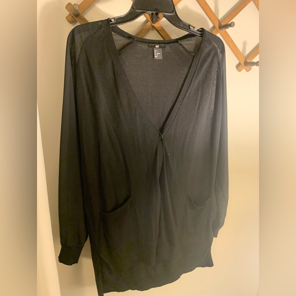 H&M black cardigan